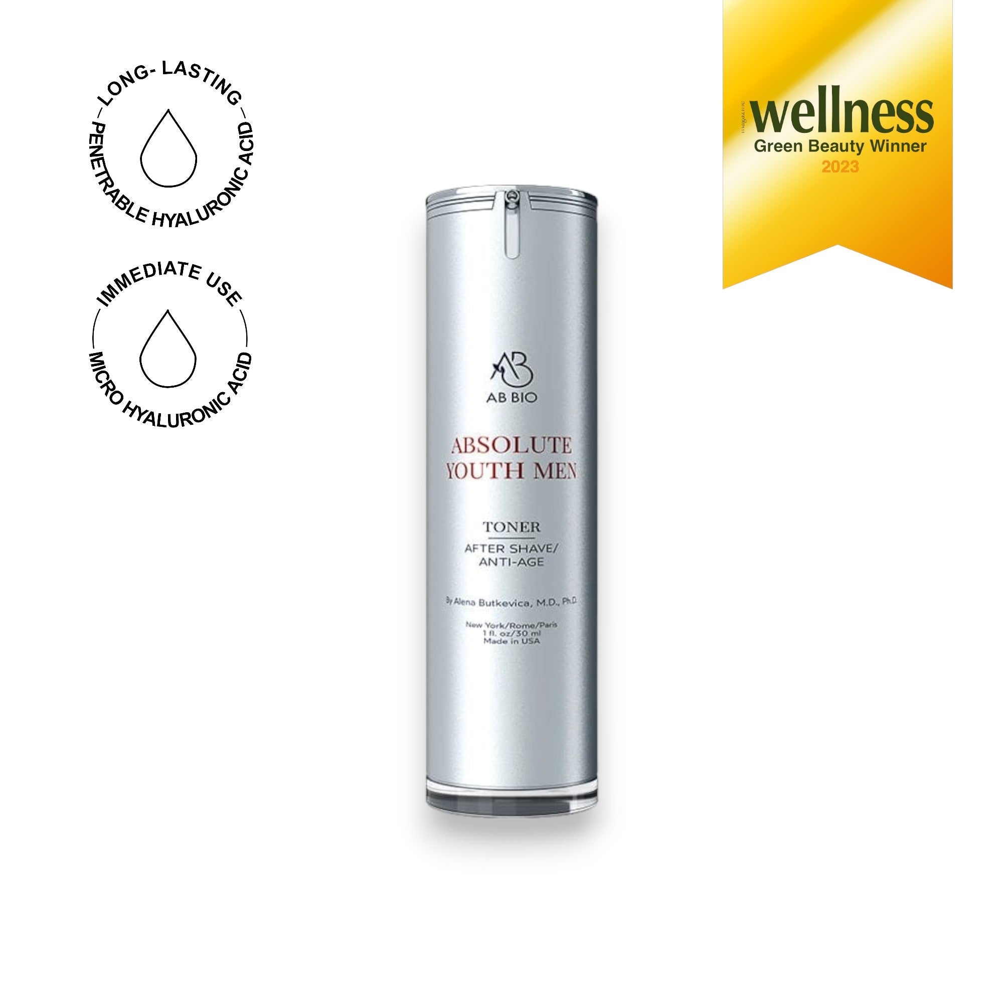 ABSOLUTE YOUTH Hydrating Toner For Men – Skin Brightening and Anti-Aging