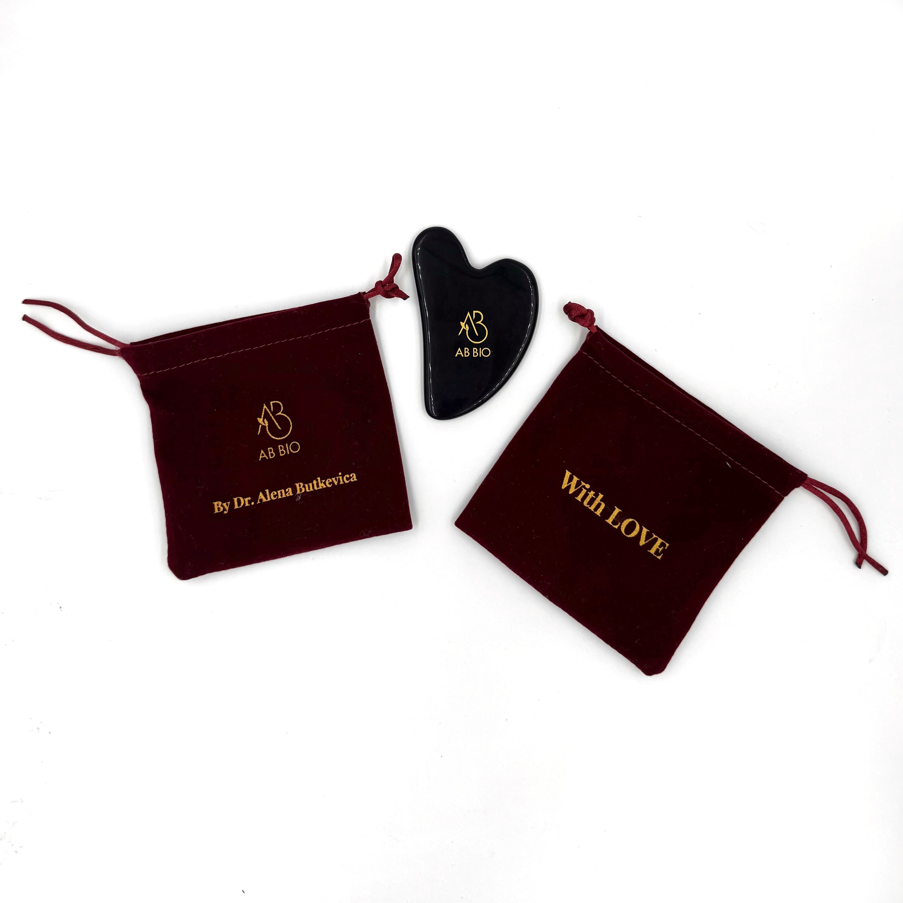 Black Obsidian Gua Sha Facial and Neck Stone